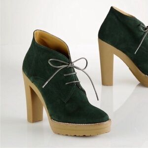 Ralph Lauren | dark green Suede Boots
